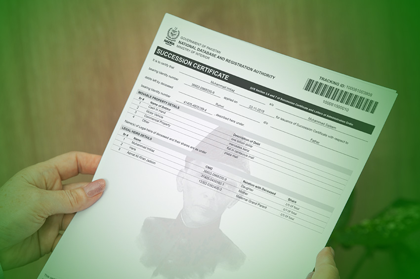 Succession Certificate Document